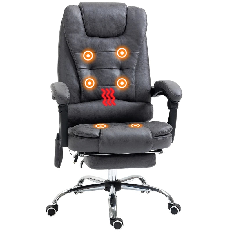 Vinsetto Office Chair with 6 Point Massage and Back Heat - LuxmeLounge - [vendor_name]