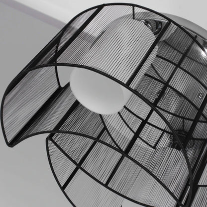 HOMCOM Nova Twin Shade Ceiling Light