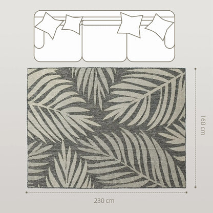 HOMCOM UV Resistant Indoor & Outdoor Area Rug