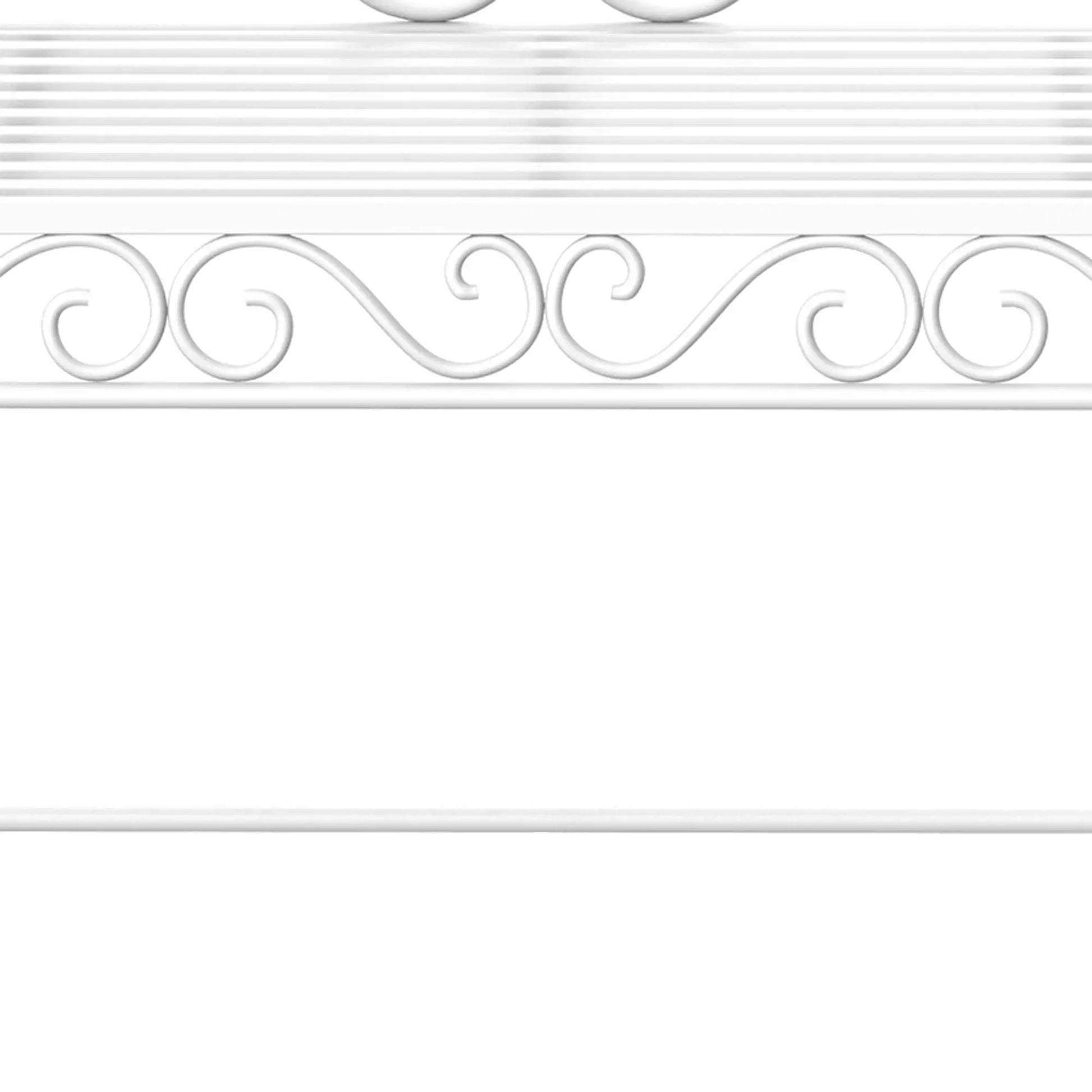 Decorative white border design on a white background