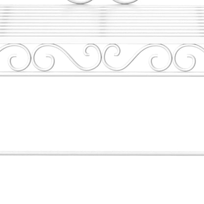 Decorative white border design on a white background