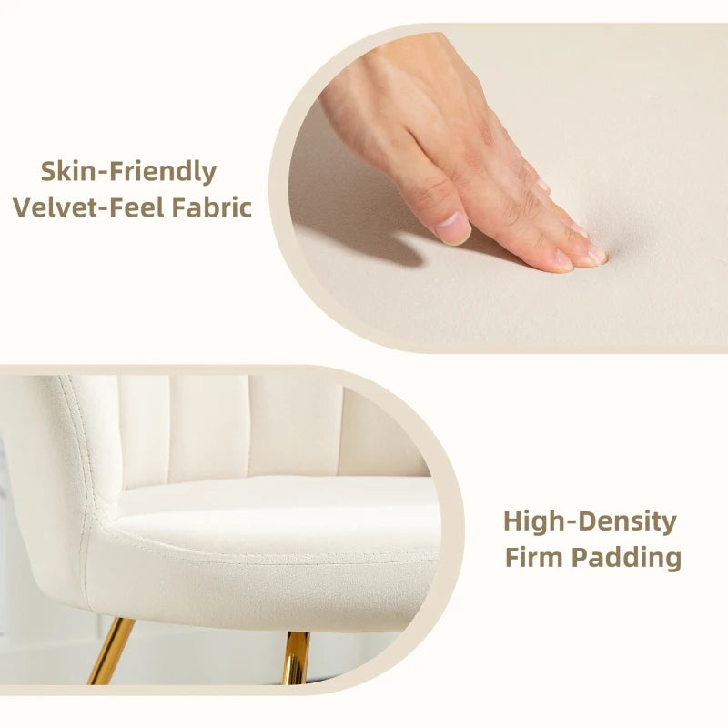 Close-up of a hand touching a soft fabric surface with text 'Skin-Friendly Velvet-Feel Fabric' and 'High-Density Firm Padding'.