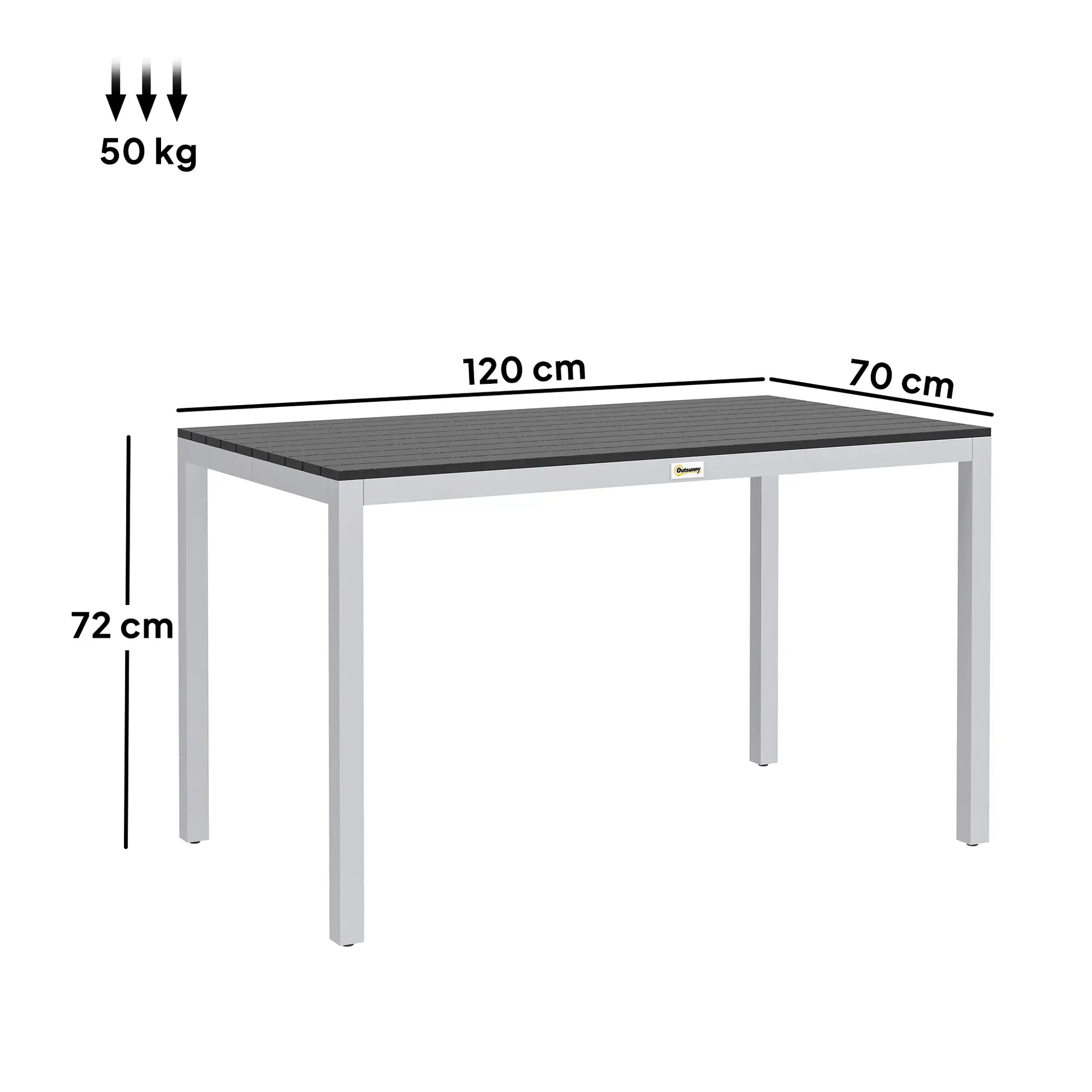 Outsunny Garden Table for 4-6
