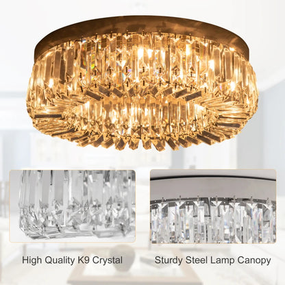 HOMCOM Luna Crystal Droplet Ceiling Light