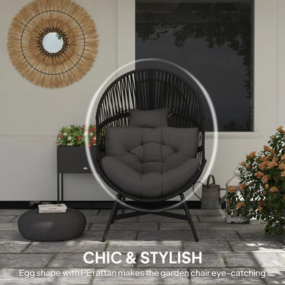 Outsunny Rattan Egg Chair