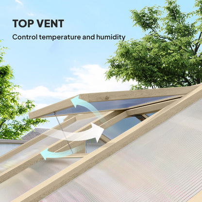 Outsunny 6.6 x 6ft Polycarbonate Greenhouse