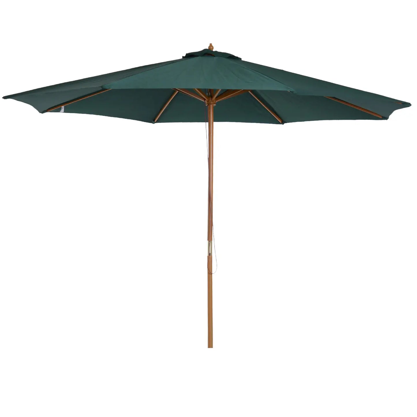 Outsunny 3m Wood Pole Parasol Umbrella
