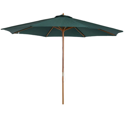 Outsunny 3m Wood Pole Parasol Umbrella