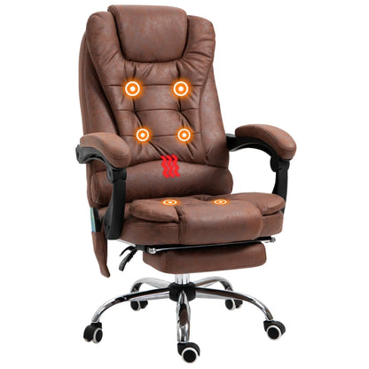 Vinsetto Office Chair with 6 Point Massage and Back Heat - LuxmeLounge - [vendor_name]