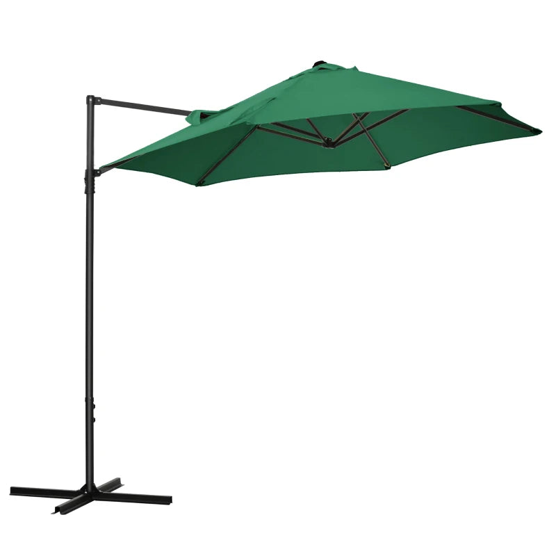 Outsunny 2.5m Rotating Cantilever Parasol - LuxmeLounge - [vendor_name]