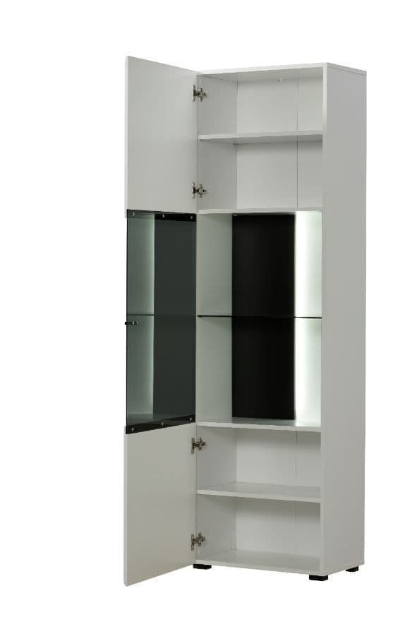 Modena White Tall Display Cabinet - LuxmeLounge - [vendor_name]