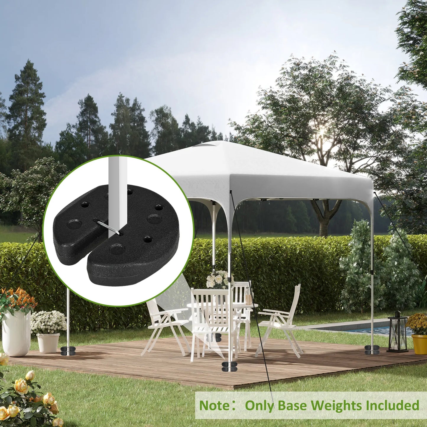 Outsunny Gazebo Weights Set of 8