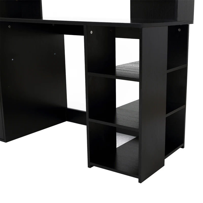 HOMCOM Computer Desk with Drawers and Storage Shelves - LuxmeLounge - [vendor_name]
