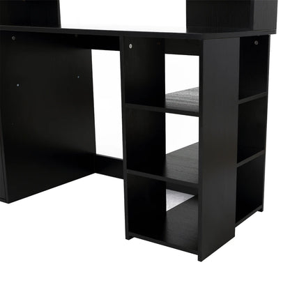 HOMCOM Computer Desk with Drawers and Storage Shelves - LuxmeLounge - [vendor_name]
