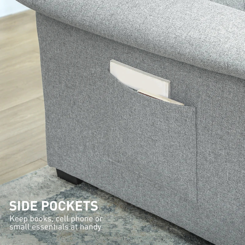 HOMCOM Pull Out Sofa Bed - LuxmeLounge - [vendor_name]
