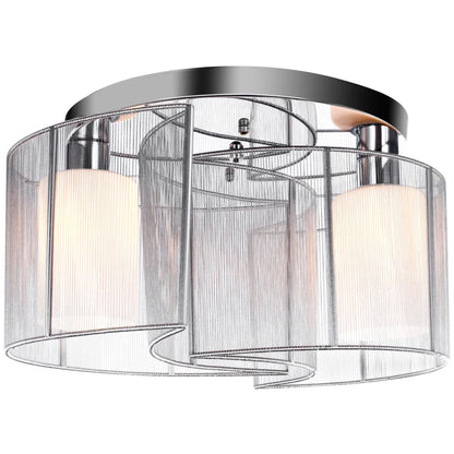 HOMCOM Nova Twin Shade Ceiling Light