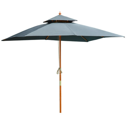 Outsunny 3 m Square Canopy Parasol