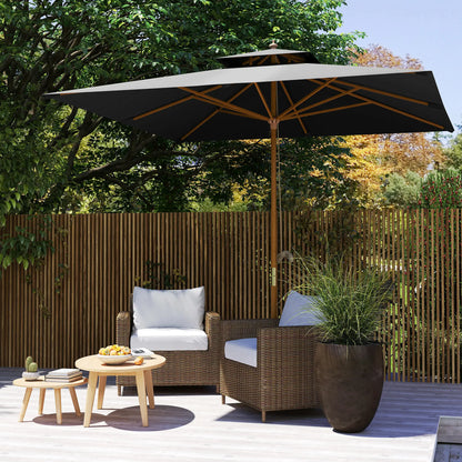 Outsunny 3 m Square Canopy Parasol